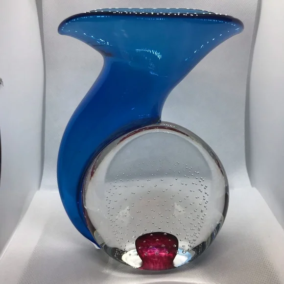 Vintage Young and Constantin Art Glass Vase